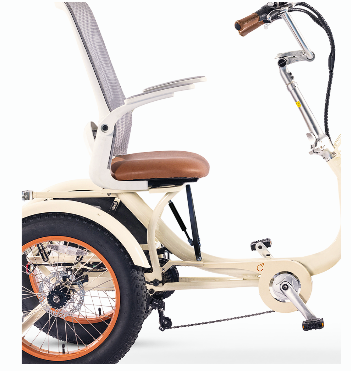 Simple Glide Fat Tire 750W Recumbent E-Trike 2026 w/ Footrest & Hitch Connector