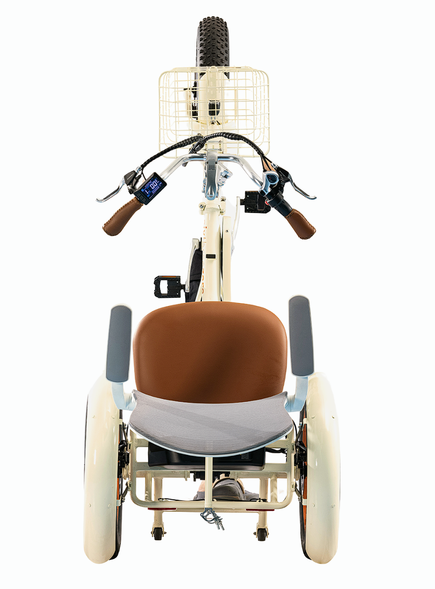 Simple Glide Fat Tire 750W Recumbent E-Trike 2026 w/ Footrest & Hitch Connector