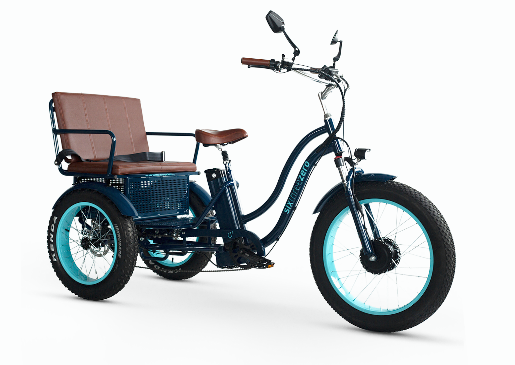 EVRYjourney Electric Tricycle Rickshaw 750W with Passenger Seat