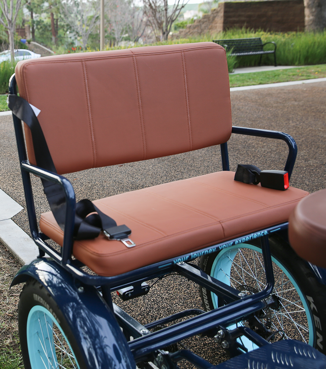 EVRYjourney Electric Tricycle Rickshaw 750W with Passenger Seat
