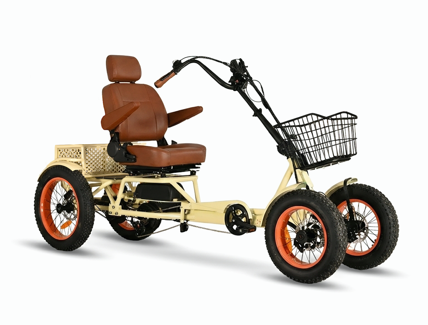 ANYterrain 4 Wheel 1500W Dual Motor Recumbent E-Bike
