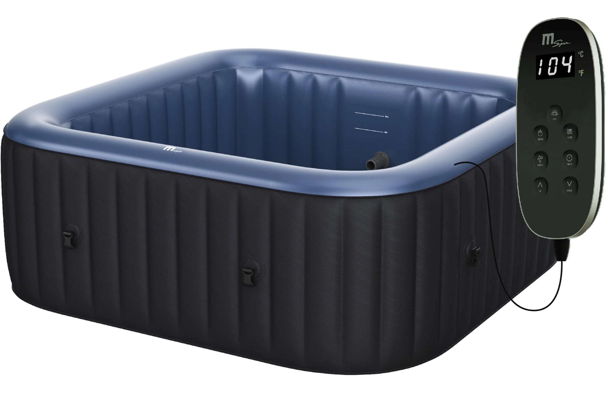 MSPA | TEKAPO | Comfort Series | Inflatable Hot Tub & Spa | Metallic Blue | Upto 6 Person