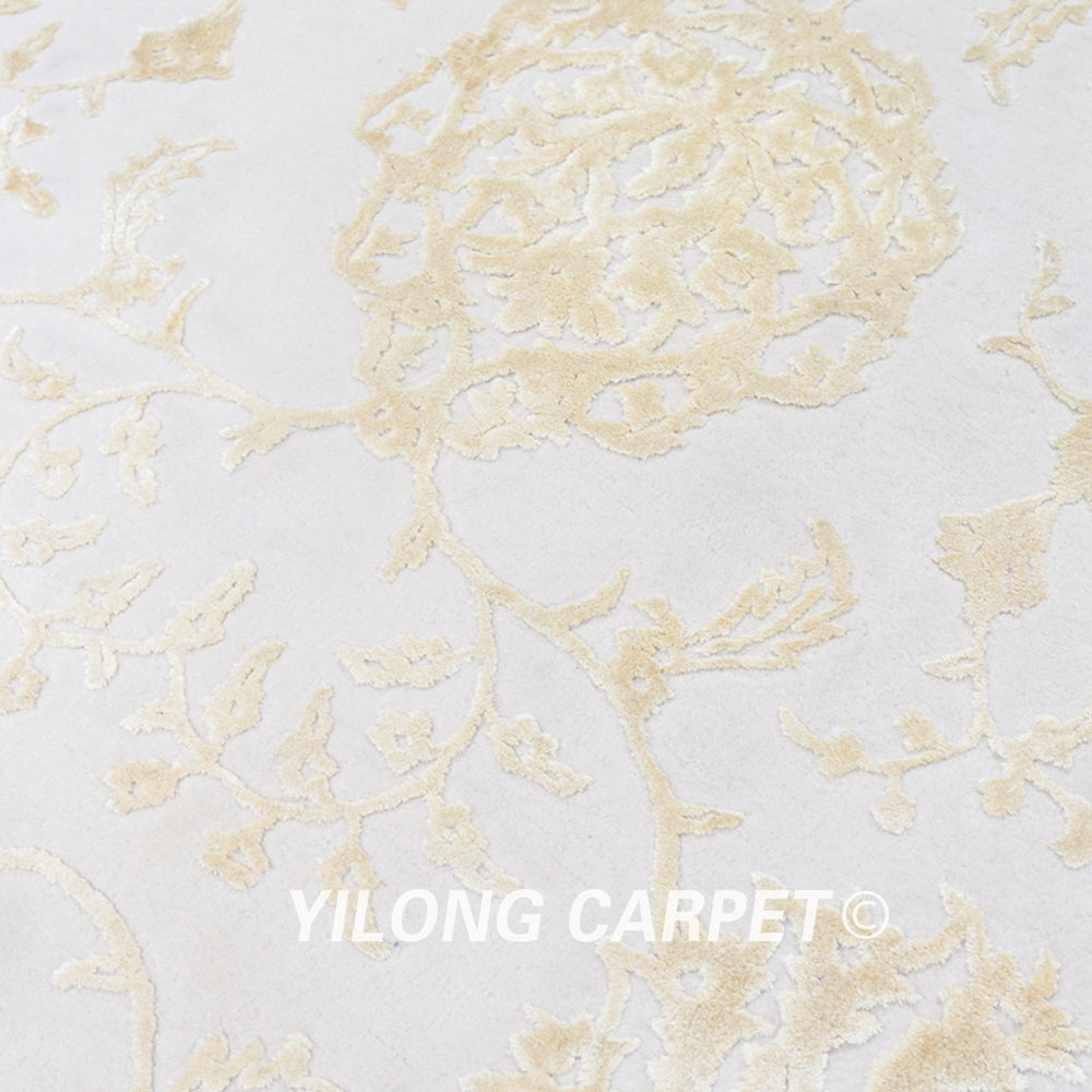 Hand Tufted Wool Silk Modern Simple Carpet 7.9x9.8ft