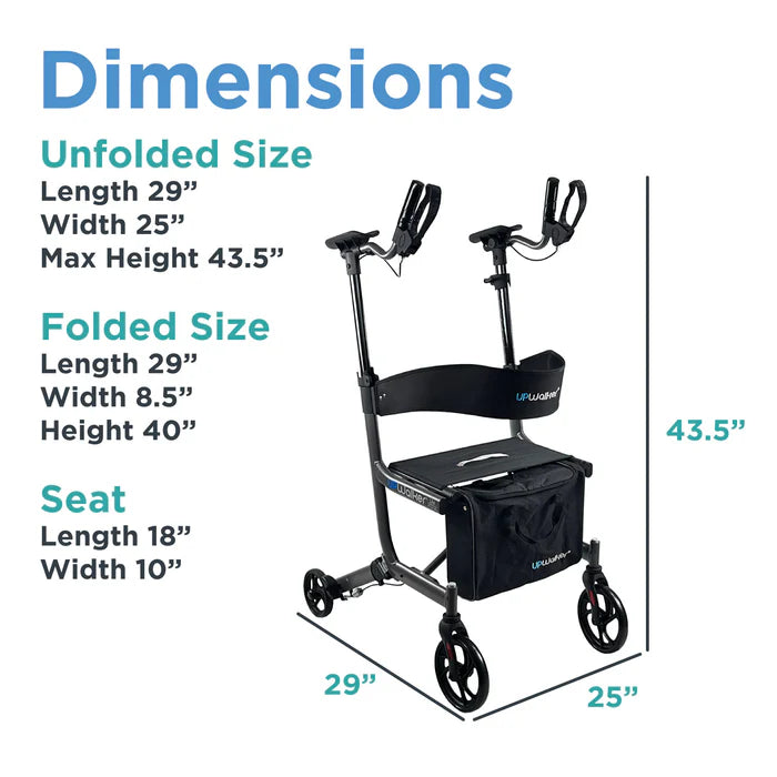 Journey UPWalker EZ Lite – Lightweight Folding Rollator