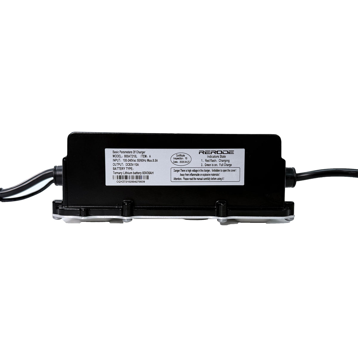 EUNORAU 72V10A R1 Ebike Fast Charger