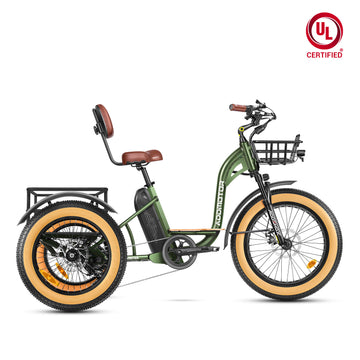 Grandtan M-340 Full-Suspension Fat Tire Electric Trike