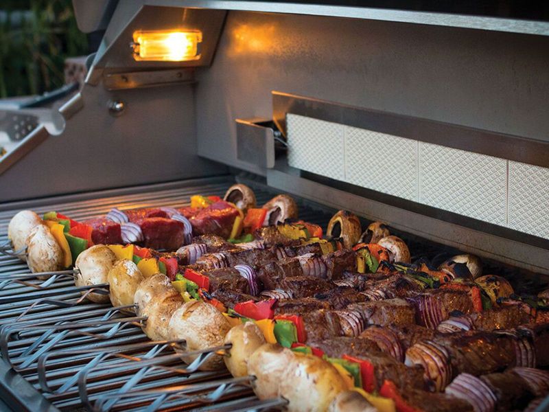 Bull Angus 30-Inch 4-Burner Built-In Gas Grill with Rear Infrared Burner & Rotisserie