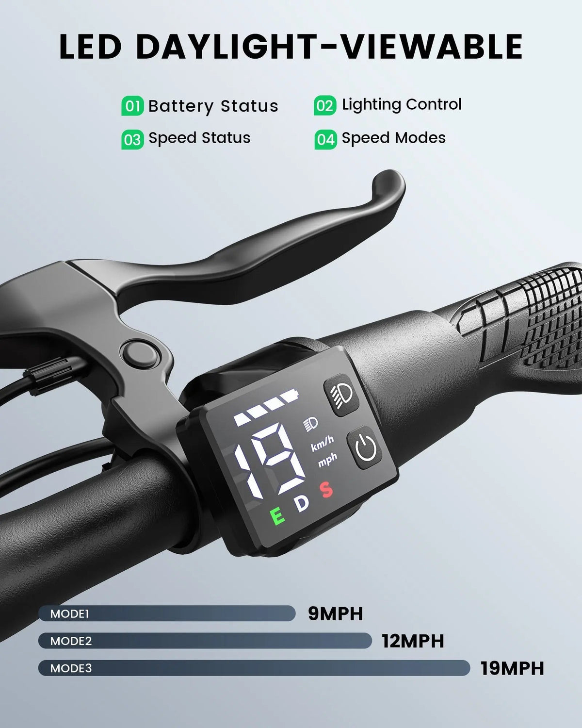 Gyroor C3 450W Folding Electric Bike – 36V 7.5Ah, 14" Pneumatic Tires