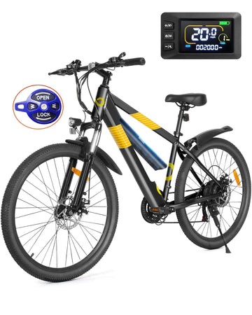 Gyroor EB262/EB263 26" Electric Bike – 350W/550W, 36V/48V, Shimano Gearing