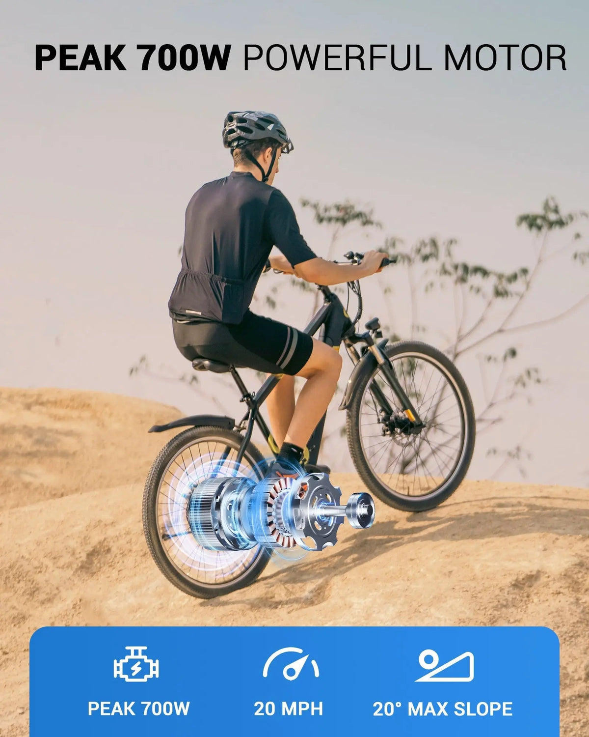 Gyroor EB262/EB263 26" Electric Bike – 350W/550W, 36V/48V, Shimano Gearing