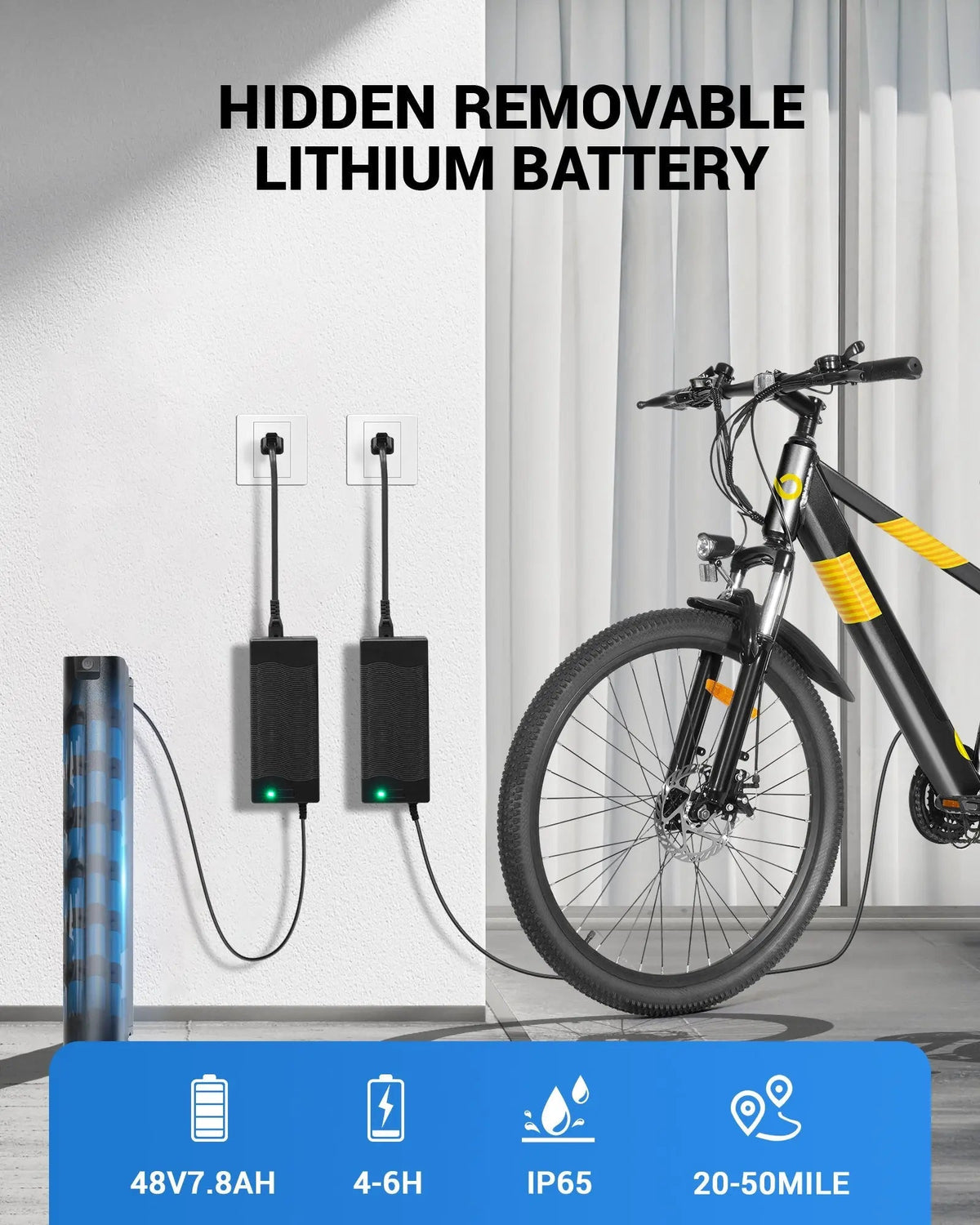 Gyroor EB262/EB263 26" Electric Bike – 350W/550W, 36V/48V, Shimano Gearing