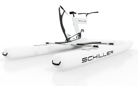 Schiller S1-C Water Bike – White Frame with White Pontoons