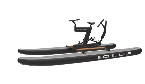 Schiller S1-C Water Bike – Black Frame with Gray-Black Pontoons