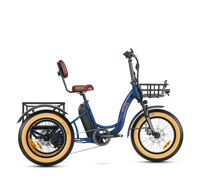 Triketan M-330 Step-Through Fat Tire Electric Trike