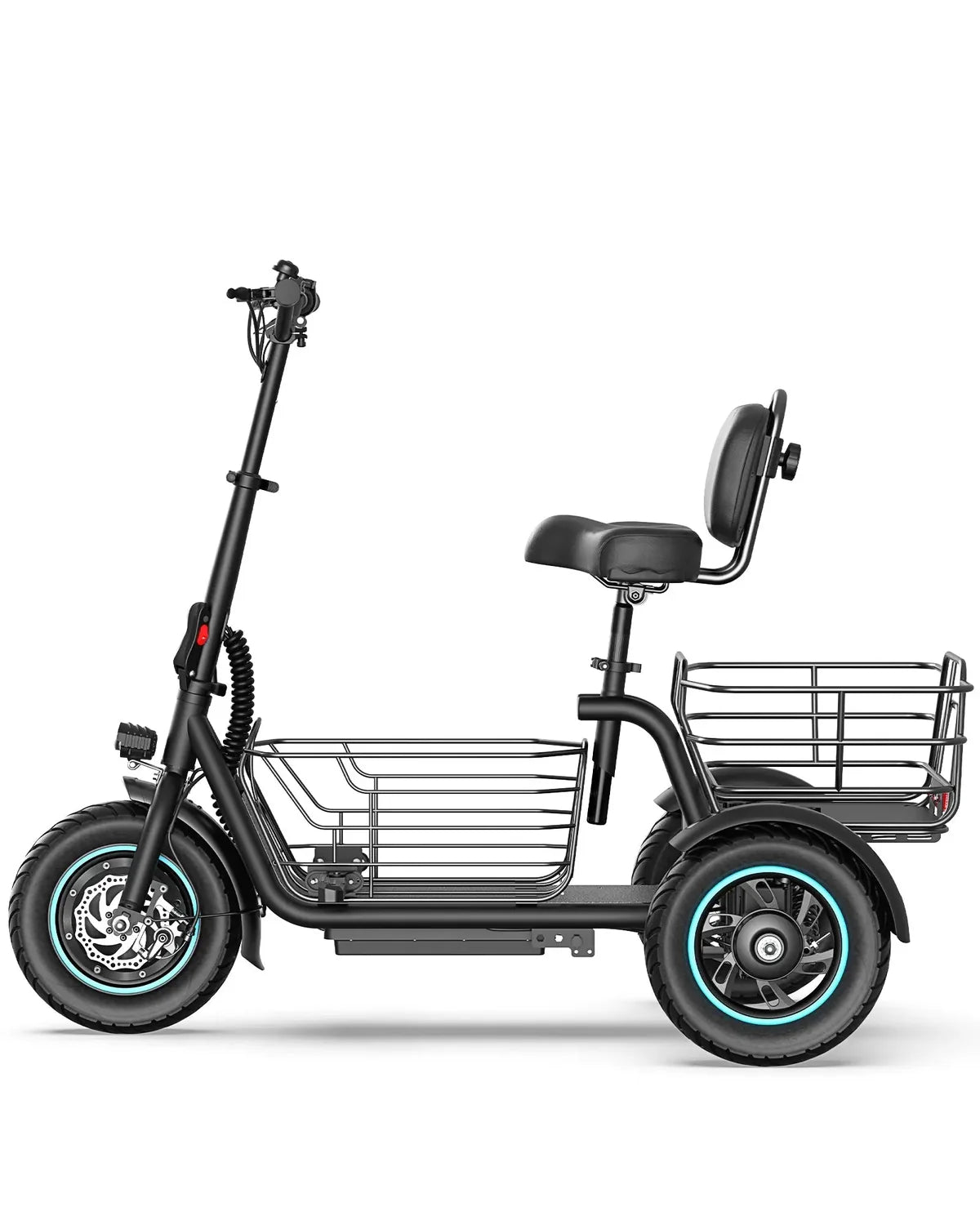 C5 Electric Trike with Removable Dual Baskets