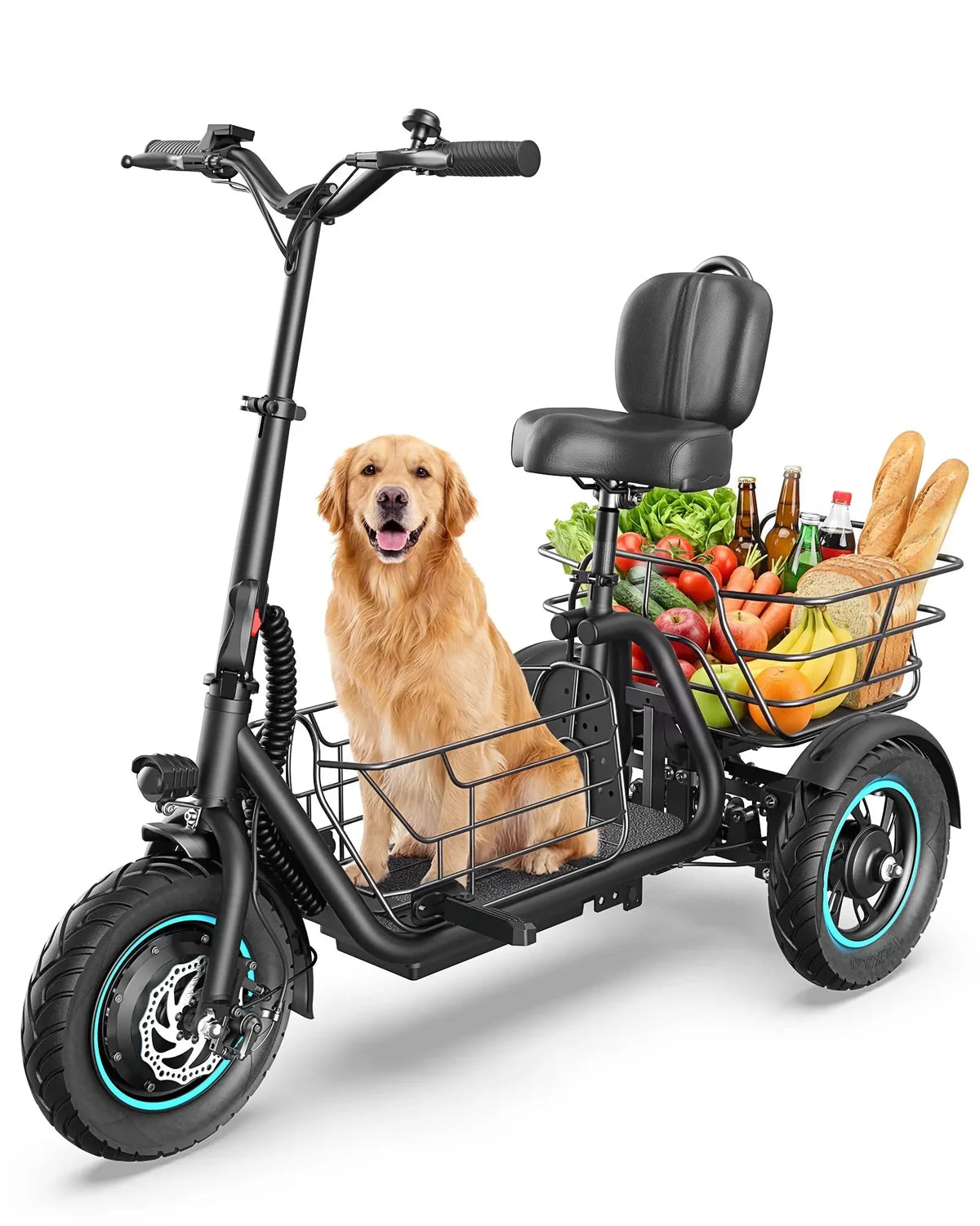 C5 Electric Trike with Removable Dual Baskets