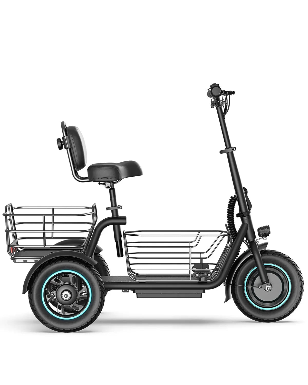 C5 Electric Trike with Removable Dual Baskets