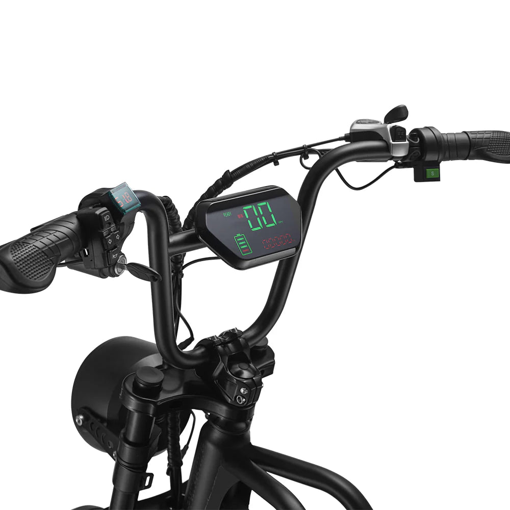 HappyRun Tank G50 Electric Dirt Bike Cargo Black City E-bike