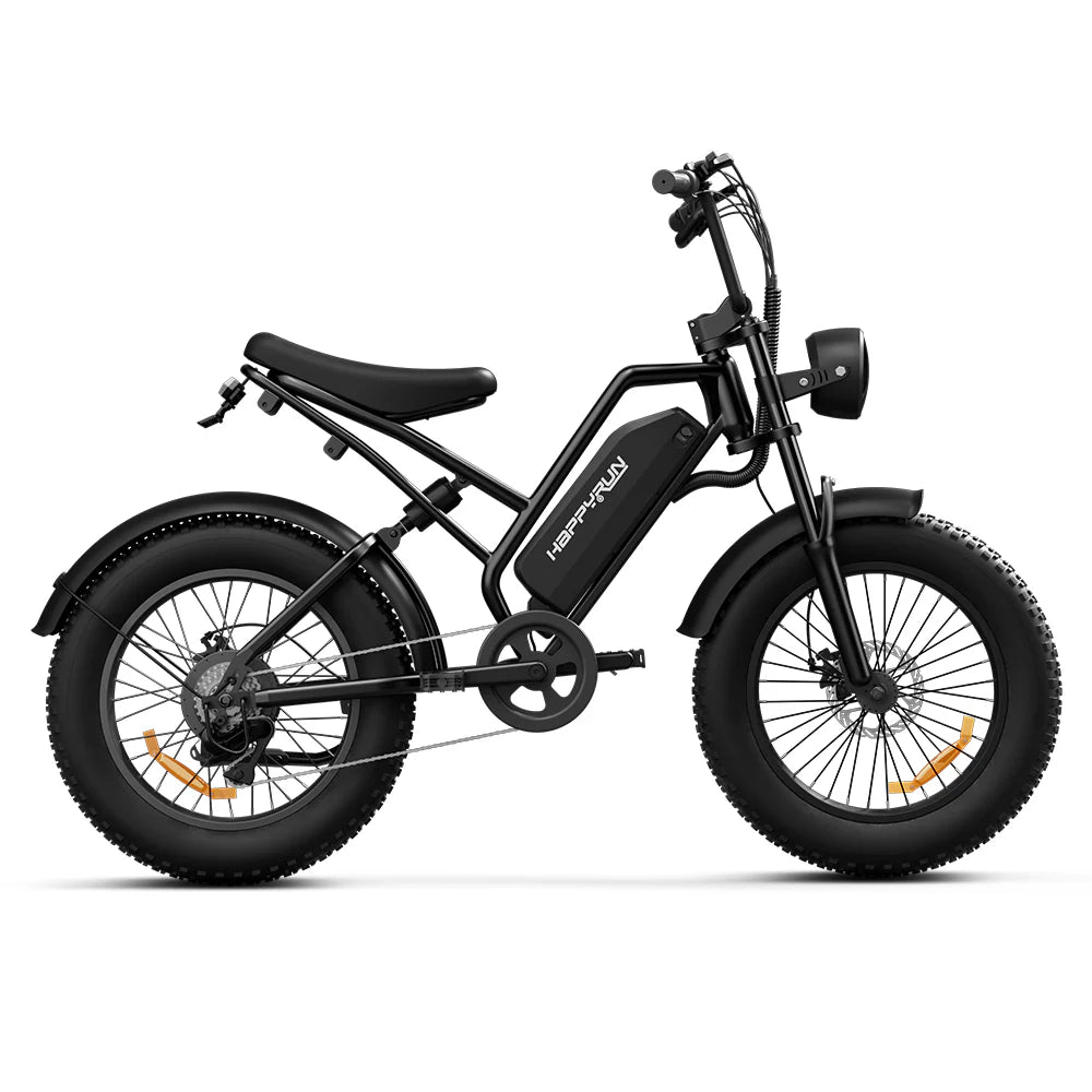 HappyRun Tank G50 Electric Dirt Bike Cargo Black City E-bike