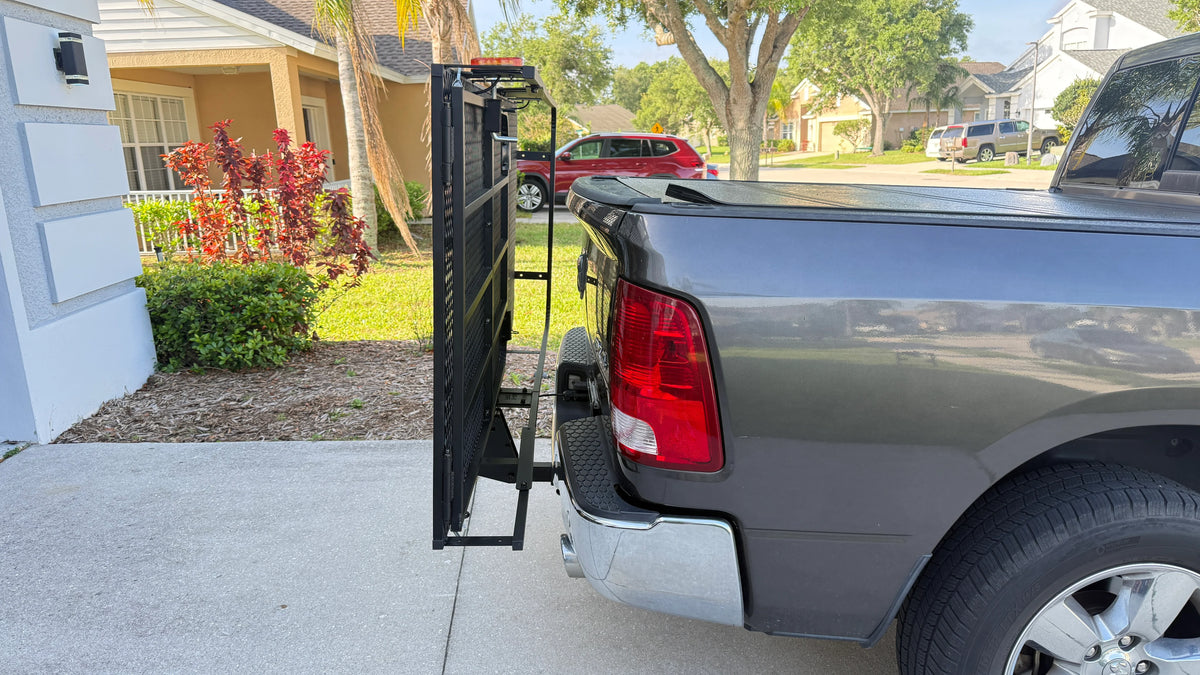 eTrike Hitch Rack - PRO HD 34-75 | 200 lb Platform Carrier with Full-Width Ramp