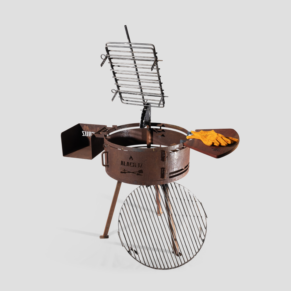 24-Inch Porteña Portable Argentine Open Fire Grill – Adjustable Outdoor BBQ