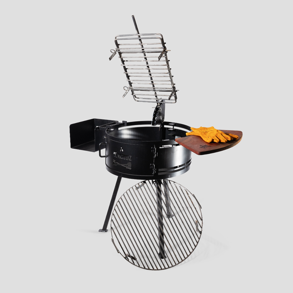 24-Inch Porteña Portable Argentine Open Fire Grill – Adjustable Outdoor BBQ