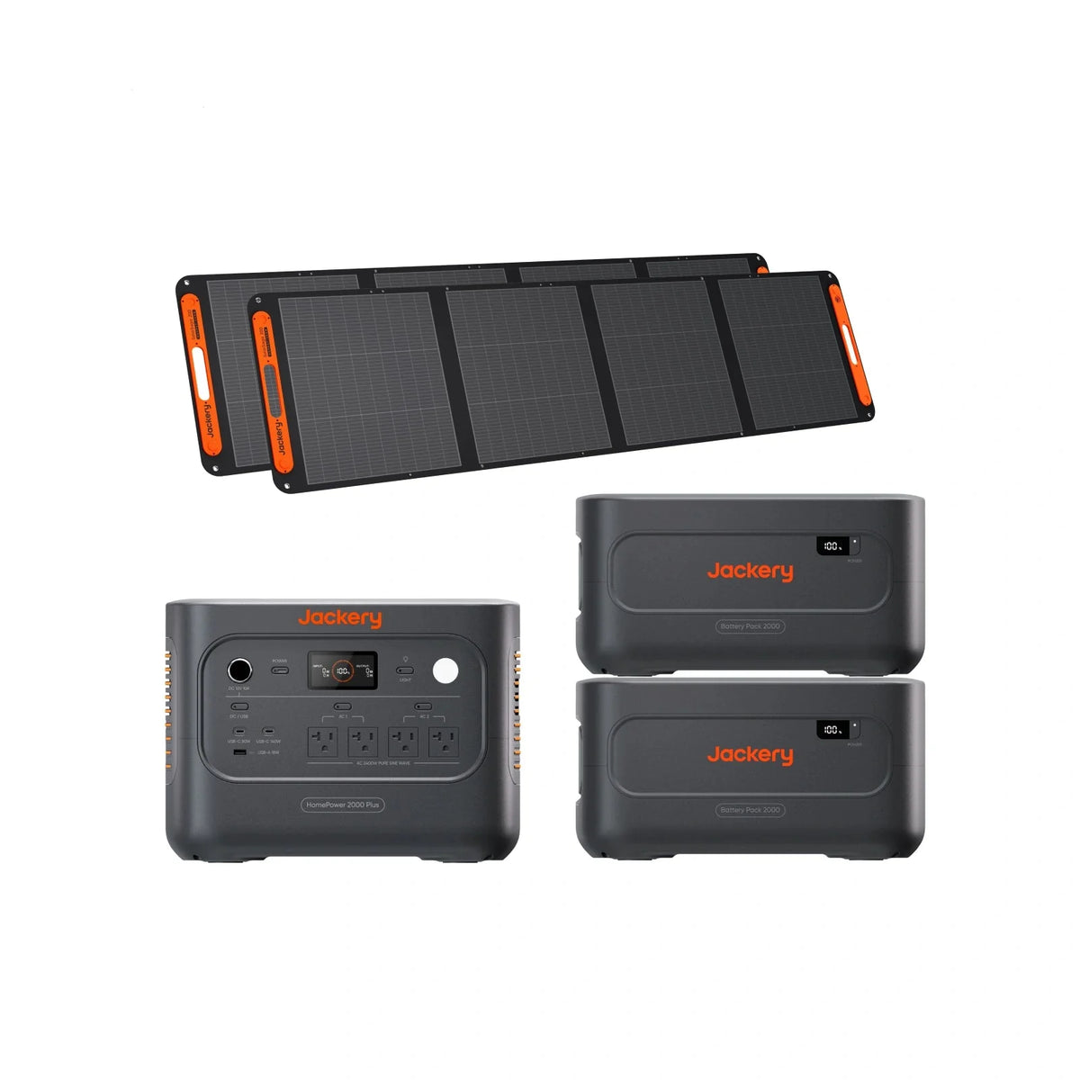 Jackery HomePower 2000 Plus v2 Portable Power Station – 2048Wh, 2400W Output, Expandable Battery Backup