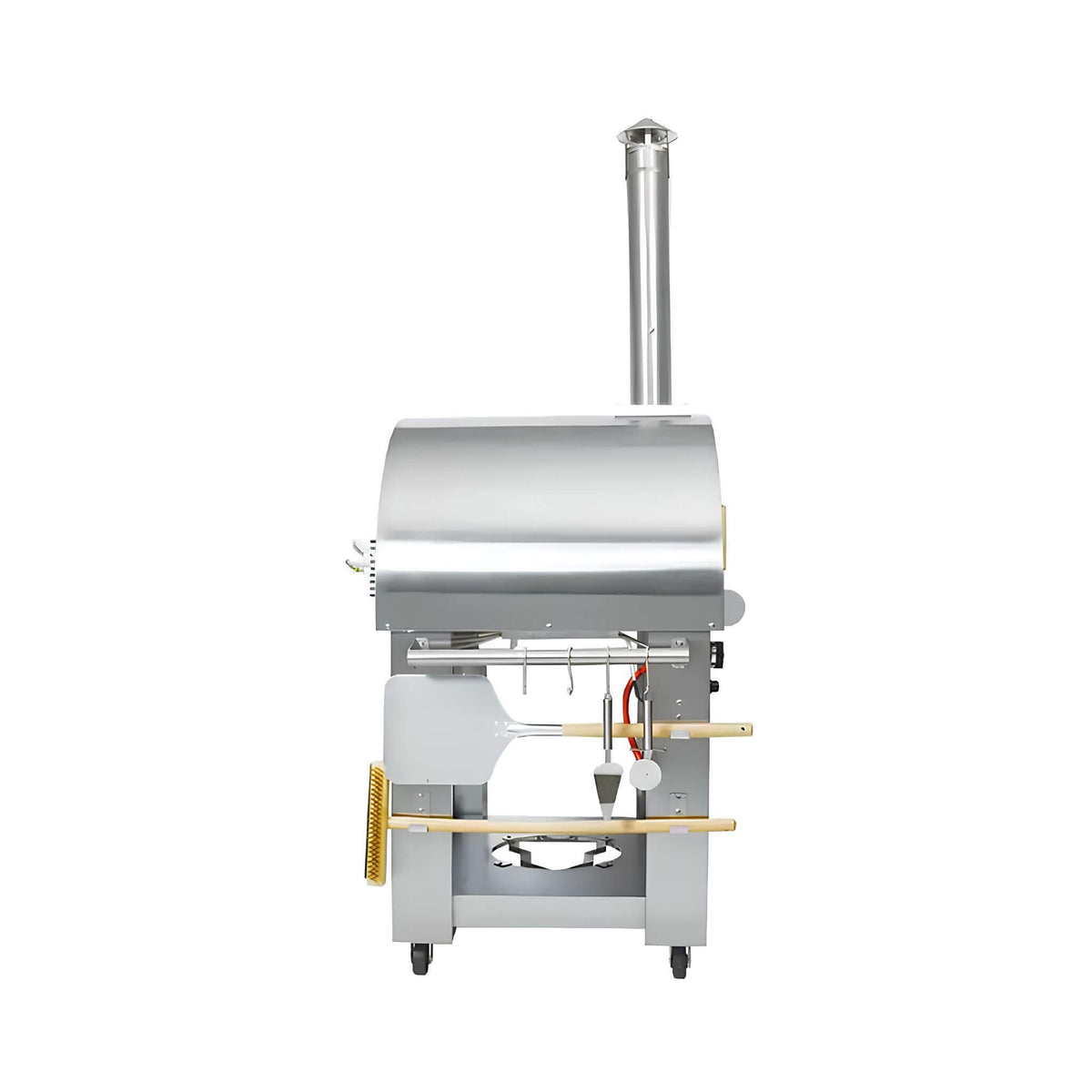 32-Inch Premium Stainless Steel Dual-Fuel Gas or Wood-Fired Pizza Oven