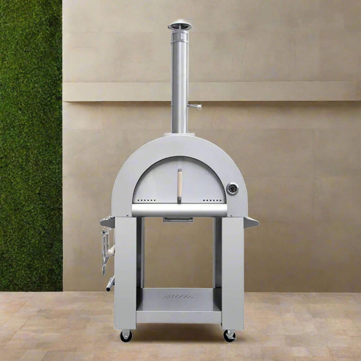 32-Inch Premium Stainless Steel Wood-Fired Pizza Oven