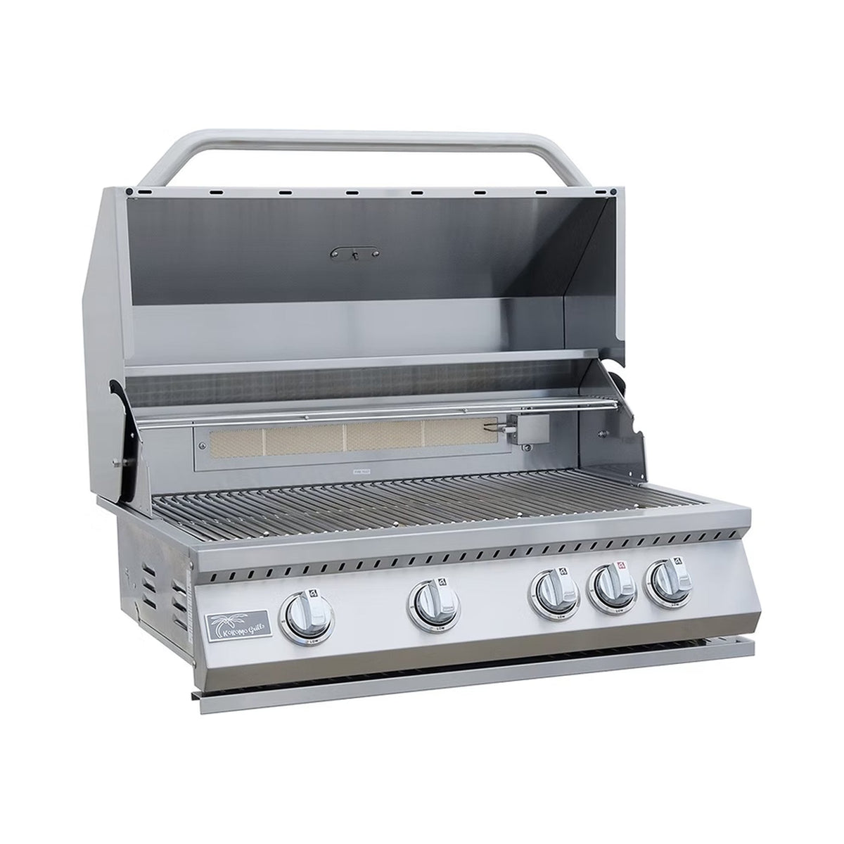 St. John 7FT BBQ Island with LEDs, Built-In BBQ and Refrigerator