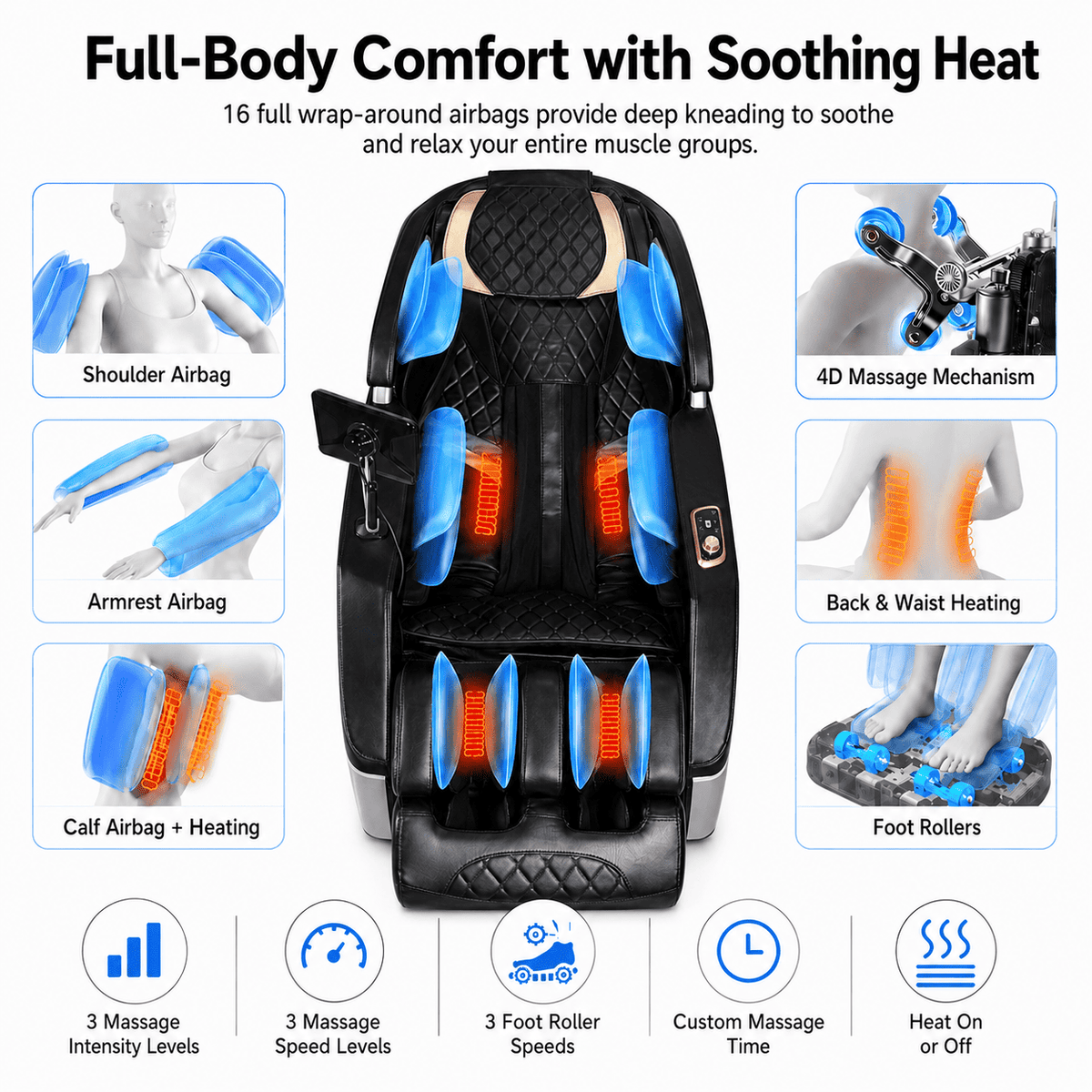 Kollecktiv 205 Zero Gravity 4D Massage Chair