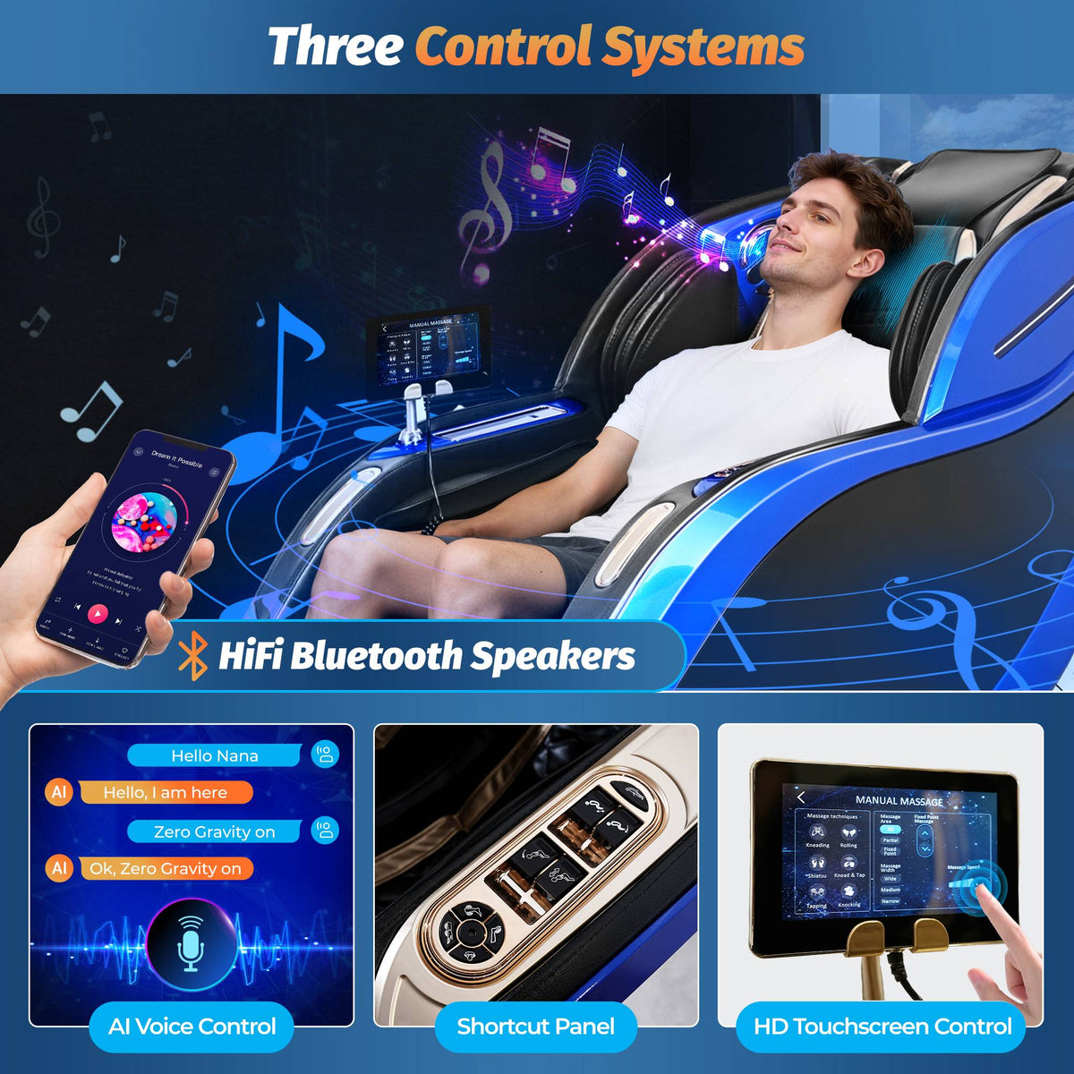 Kollecktiv 204 Heated 4D Massage Chair