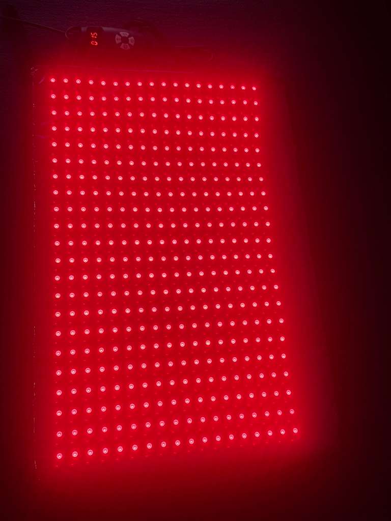 Medium Red Light Pad for Pain Relief & Recovery | 16" x 11" | 1188 LEDs + 12V Car Adapter