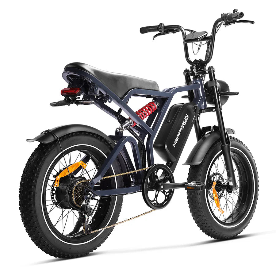HappyRun Tank G60 Pro 2000W Moped Style Offroad Electric Bike Fat Tire