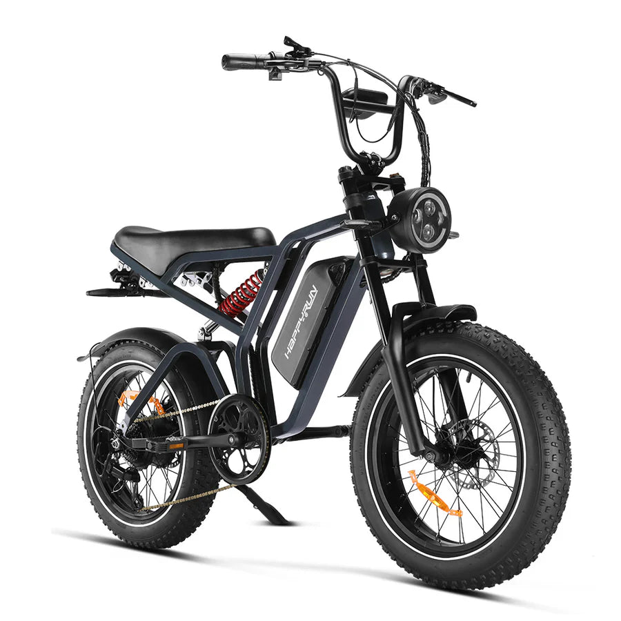 HappyRun Tank G60 Pro 2000W Moped Style Offroad Electric Bike Fat Tire