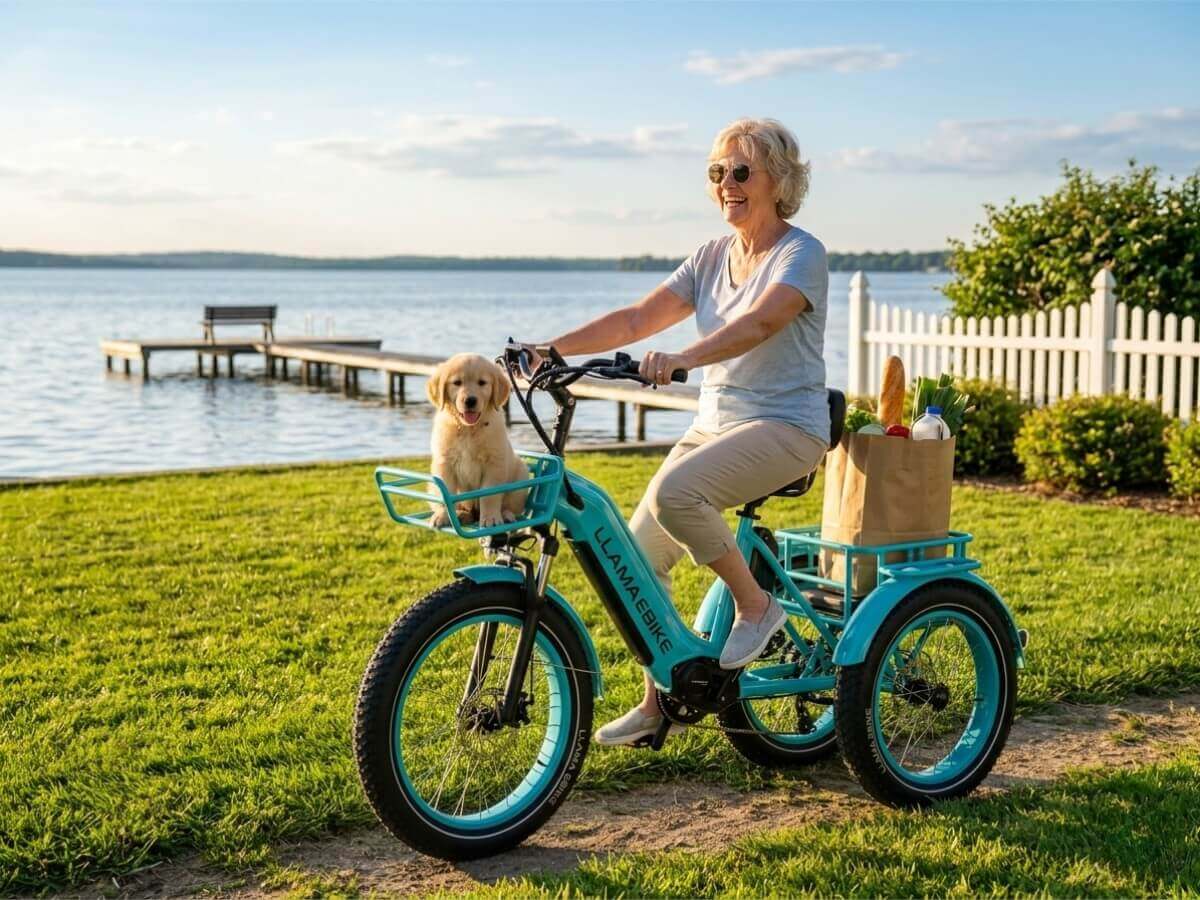 LLAMA Trike CT10 Fat Tire Electric Cargo Trike