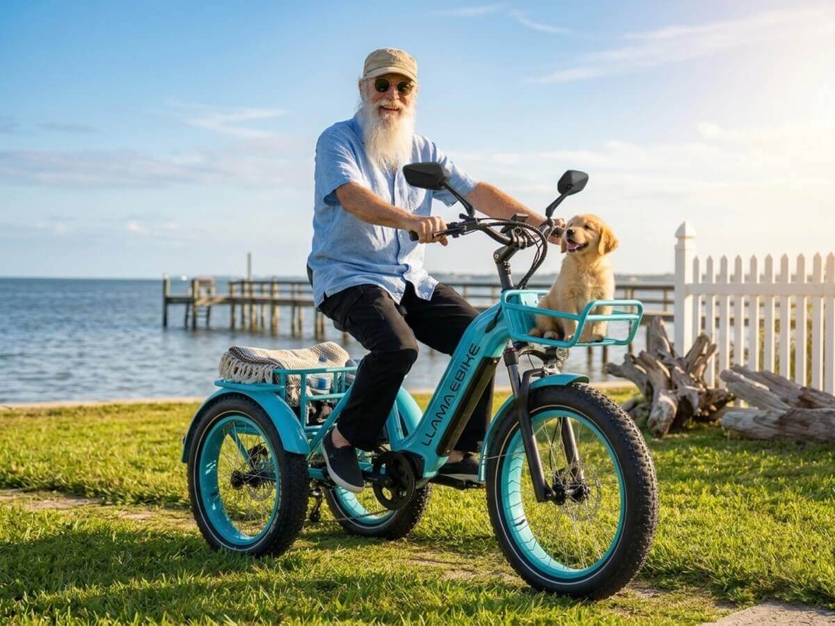 LLAMA Trike CT10 Fat Tire Electric Cargo Trike