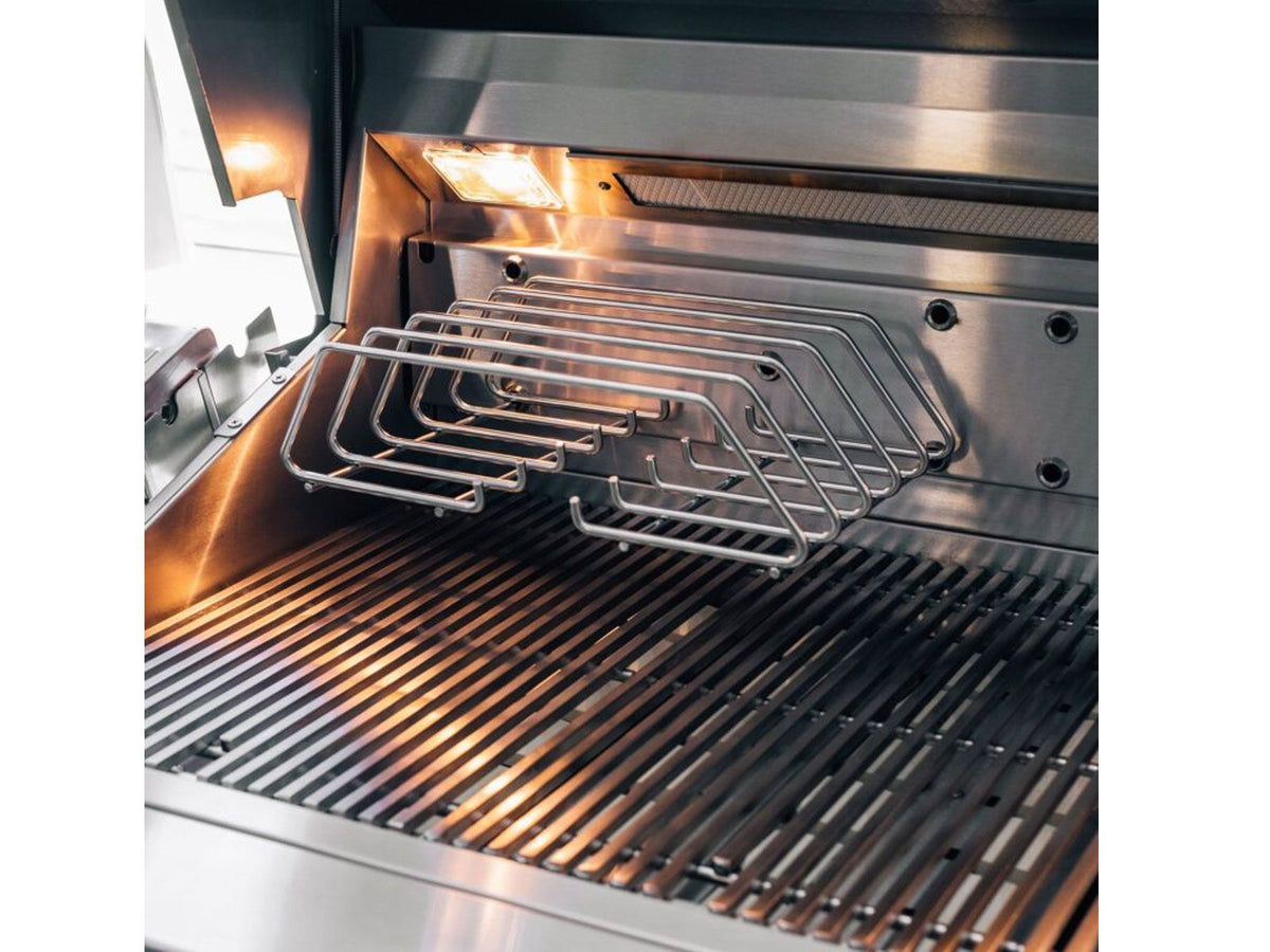 Summerset Quest 36-Inch 3-Burner Freestanding Gas Grill with Rear Infrared Burner, Rotisserie Kit & Drop-In Griddle Plate