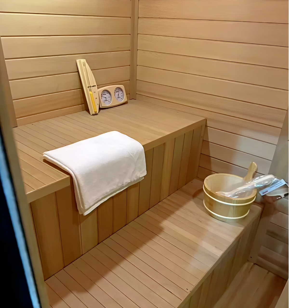 4-Person Hemlock Wood Sauna – Indoor Home Sauna Room