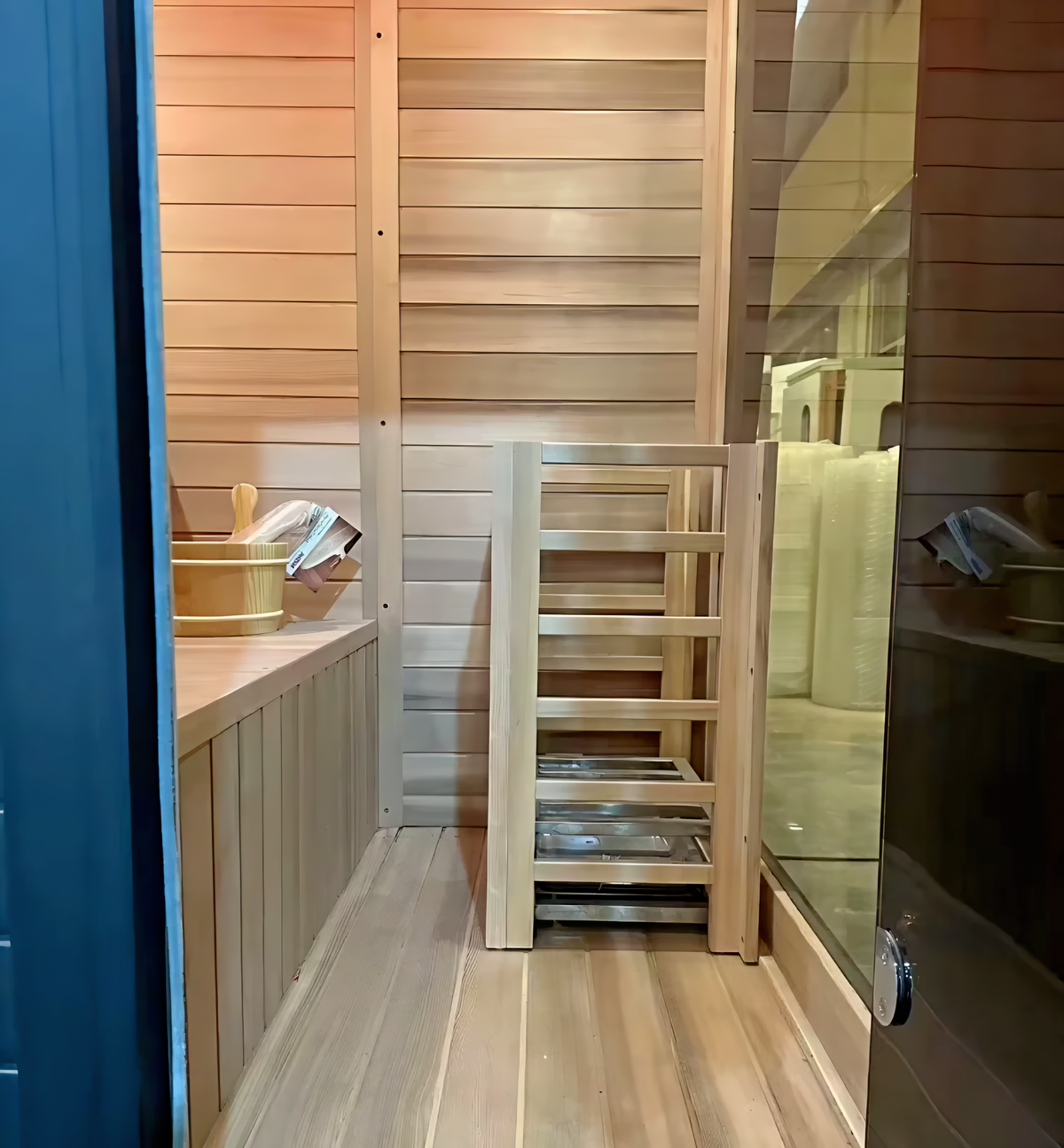4-Person Hemlock Wood Sauna – Indoor Home Sauna Room