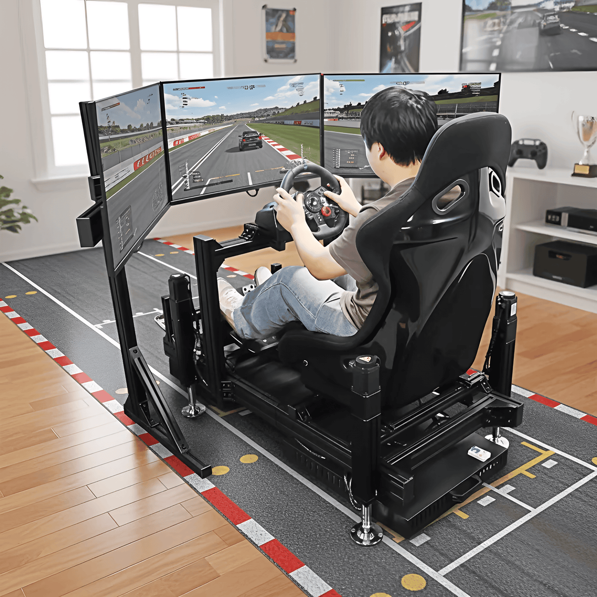 Full-Motion Racing Simulator – Interactive Driving & Racing System