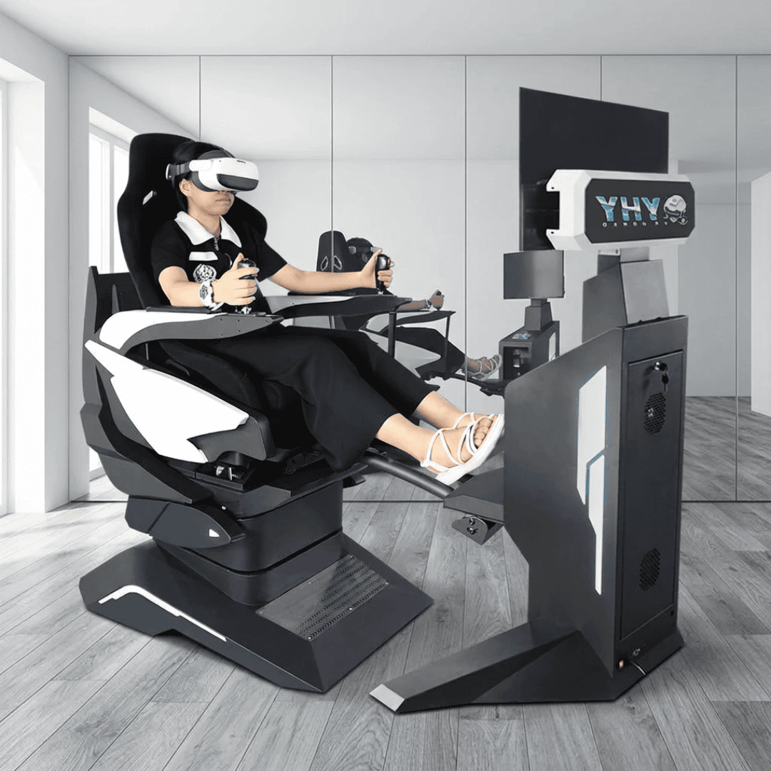 9D Virtual Reality Racing & Flight Simulator Game