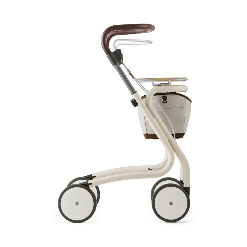 Scandinavian Butler Indoor Rollator Walker with Tray & Storage Basket