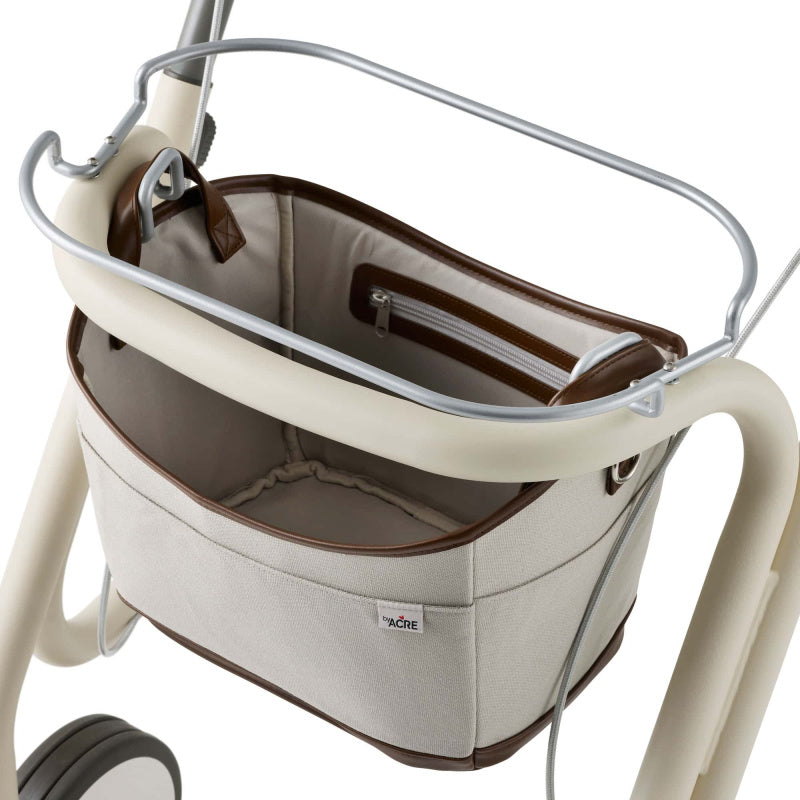 Scandinavian Butler Indoor Rollator Walker with Tray & Storage Basket