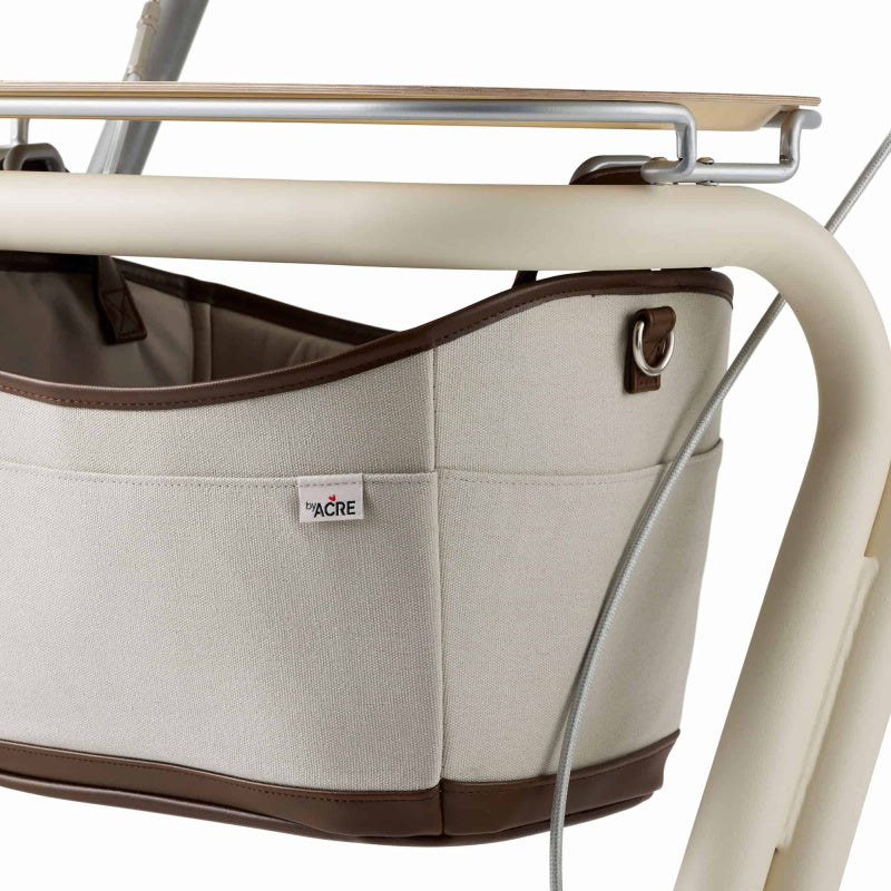 Scandinavian Butler Indoor Rollator Walker with Tray & Storage Basket