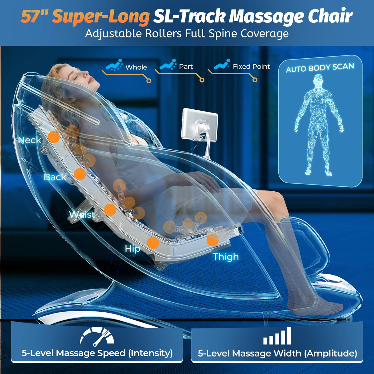 Kollecktiv 204 Heated 4D Massage Chair