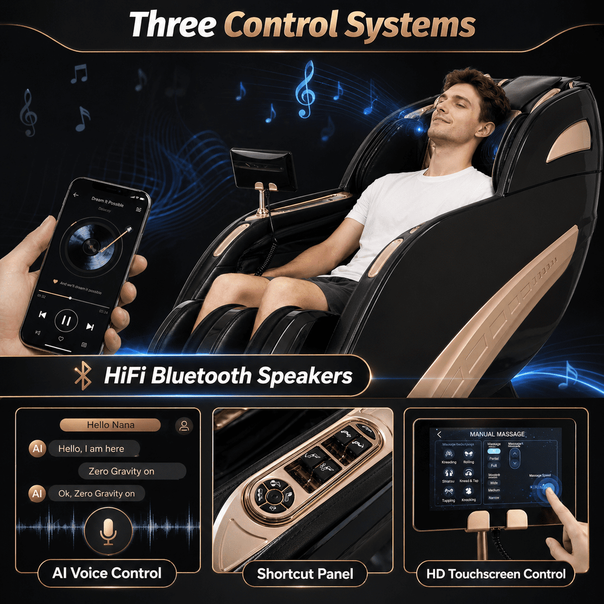 Kollecktiv 202 Zero Gravity 4D Massage Chair