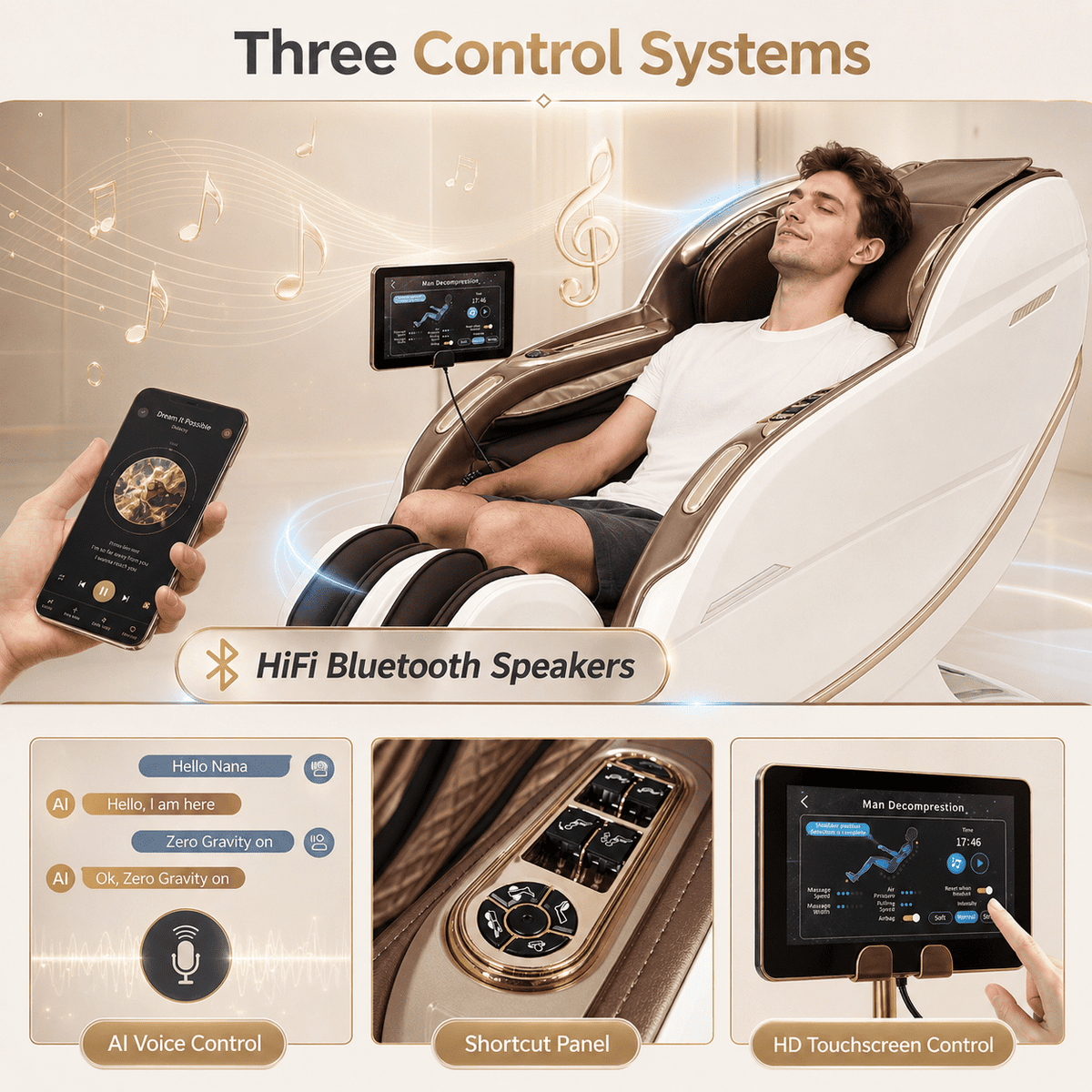 Kollecktiv 203 Royal 4D Full Body Massage Chair