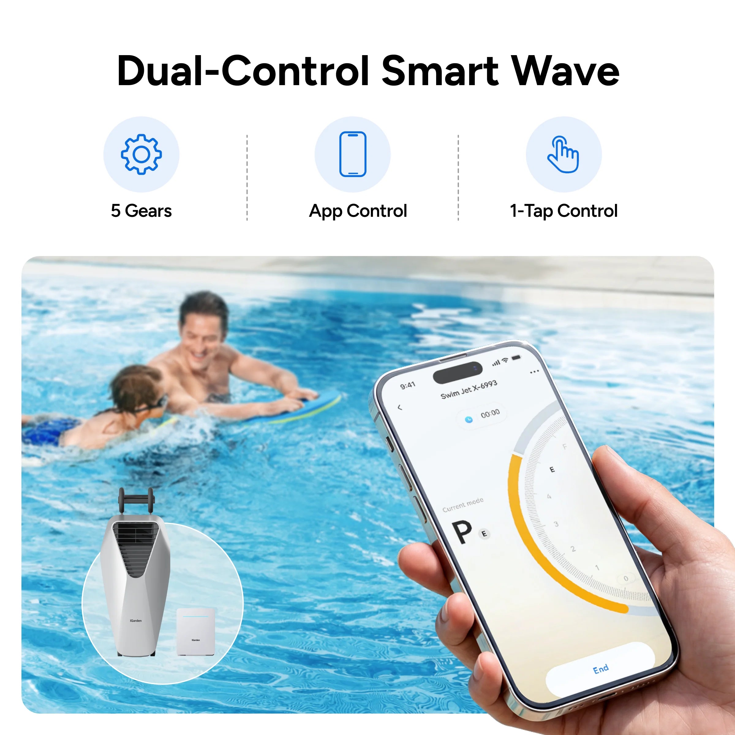 iGarden Portable Swim Jet X AIR