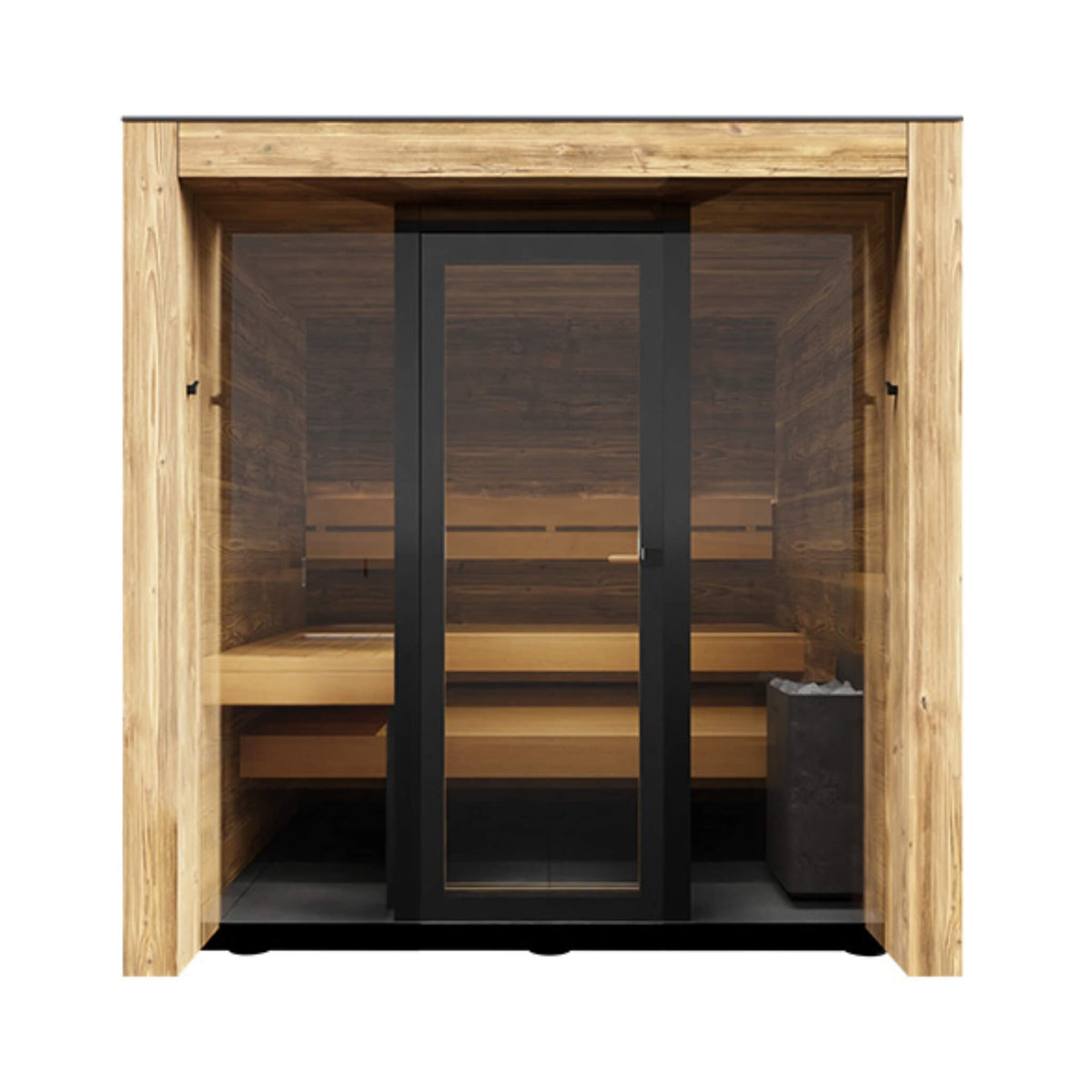 Fortis 4-Person Fully-Assembled Outdoor Sauna Cabin